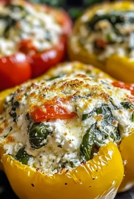 Spinach Ricotta Stuffed Peppers