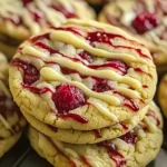 White Chocolate Lemon Raspberry Cookies - Delicious Recipe