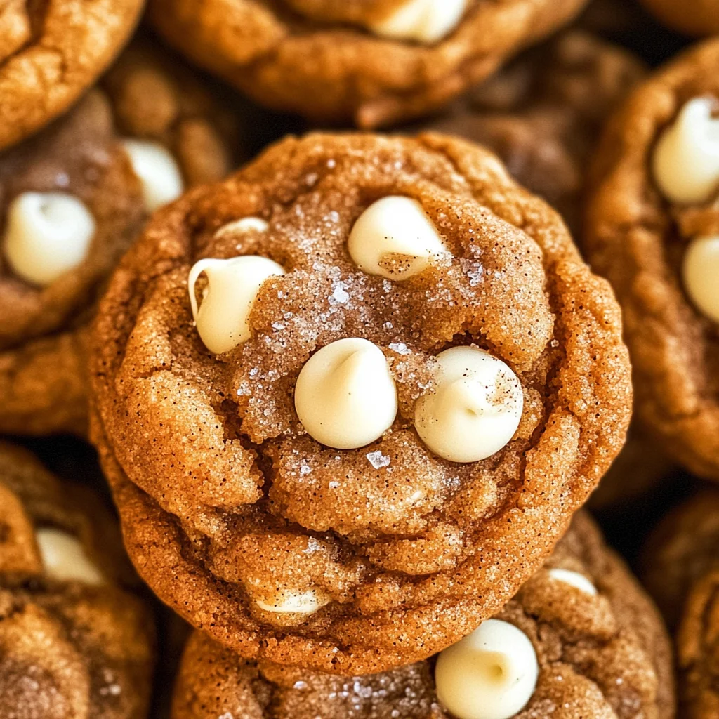 White Chocolate Pumpkin Snickerdoodles