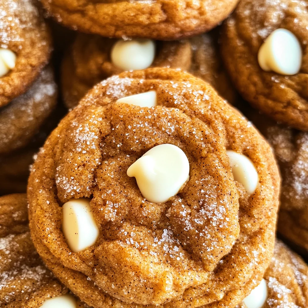 White Chocolate Pumpkin Snickerdoodles
