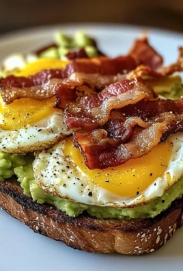 Bacon, Egg, and Avocado Toast 5 Steps Easy Delicious