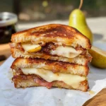 Bacon, Pear and Fig Grilled Cheese