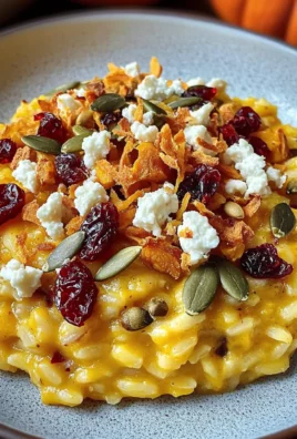 Baked Pumpkin Goat Cheese Risotto