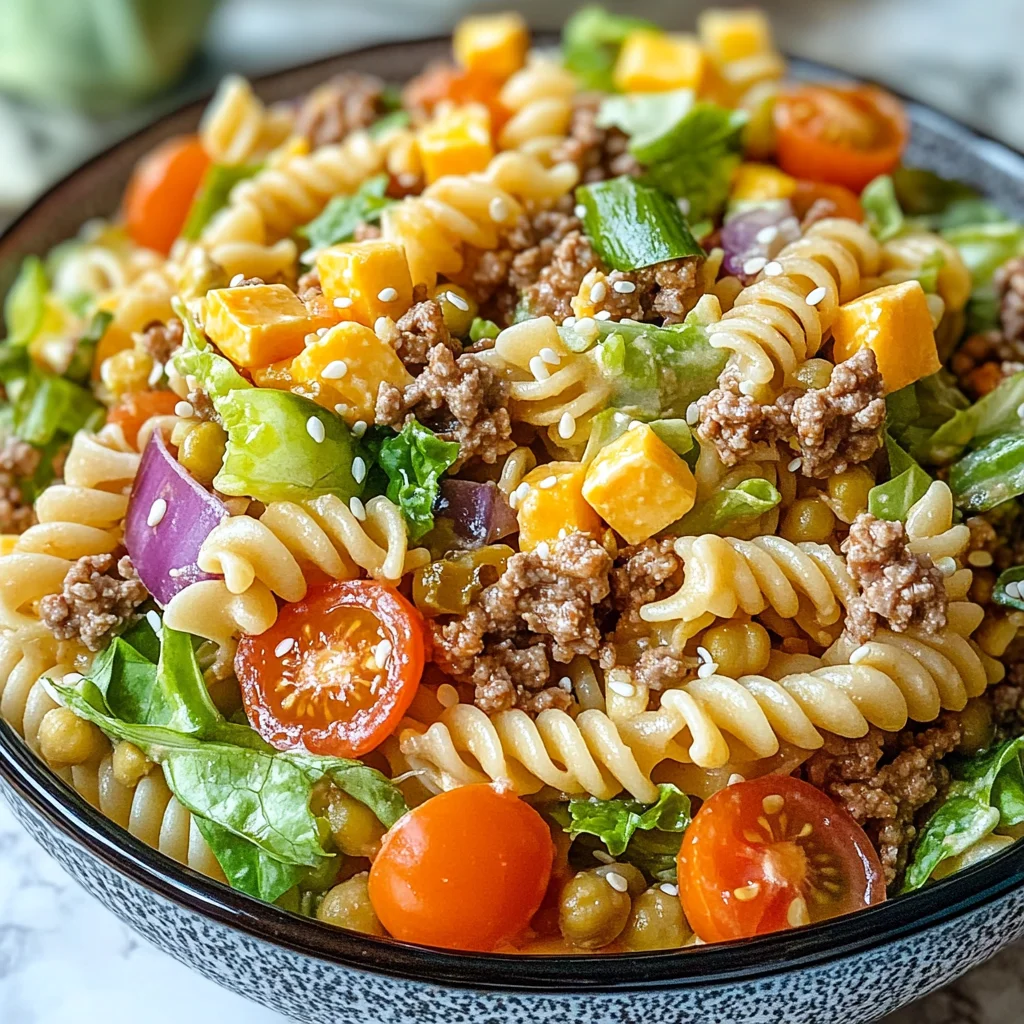 Big Mac Pasta Salad