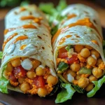 Buffalo Chickpea Wraps