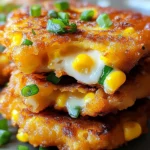 Cheesy Corn Fritters