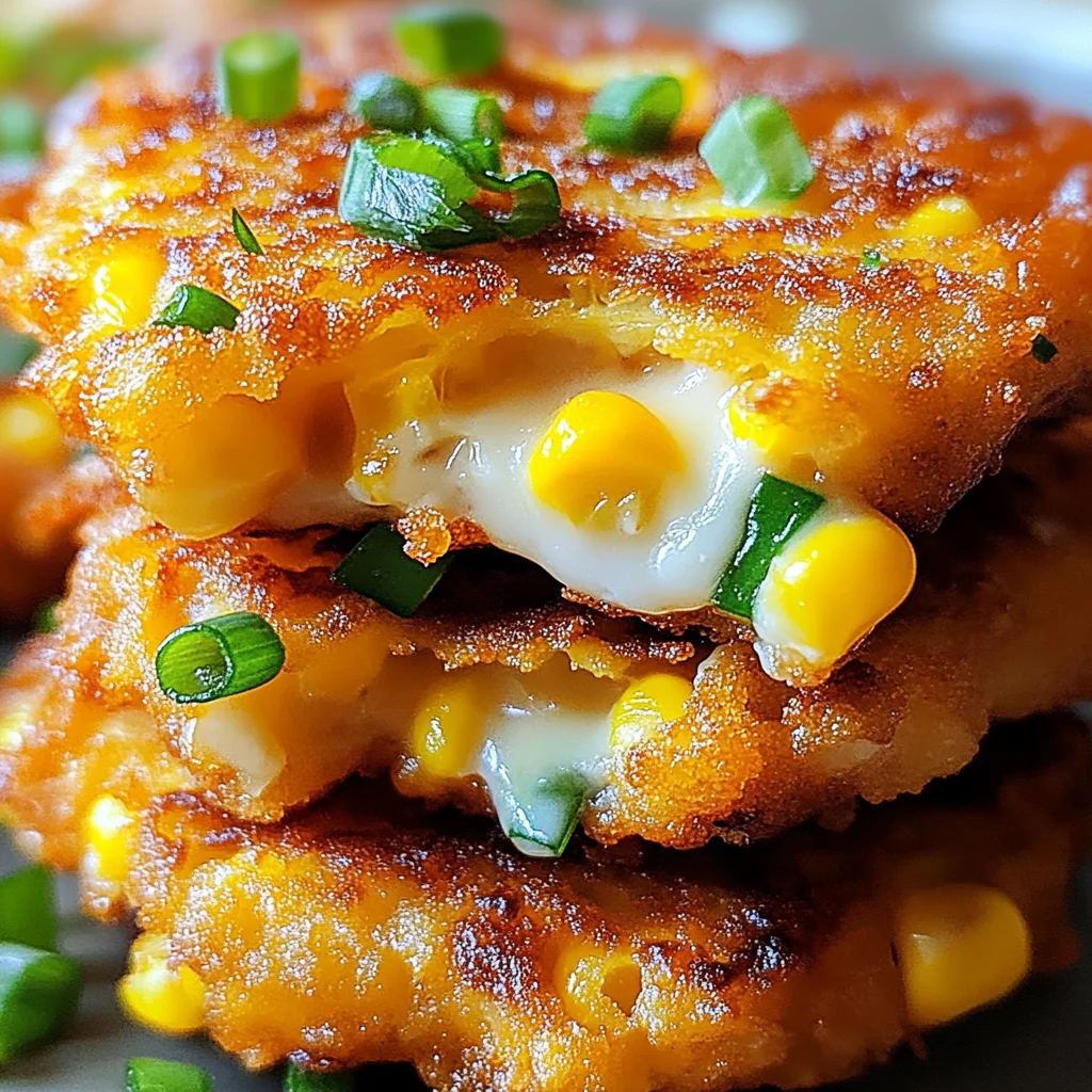 Cheesy Corn Fritters