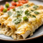Chicken Enchiladas with Sour Cream White Sauce