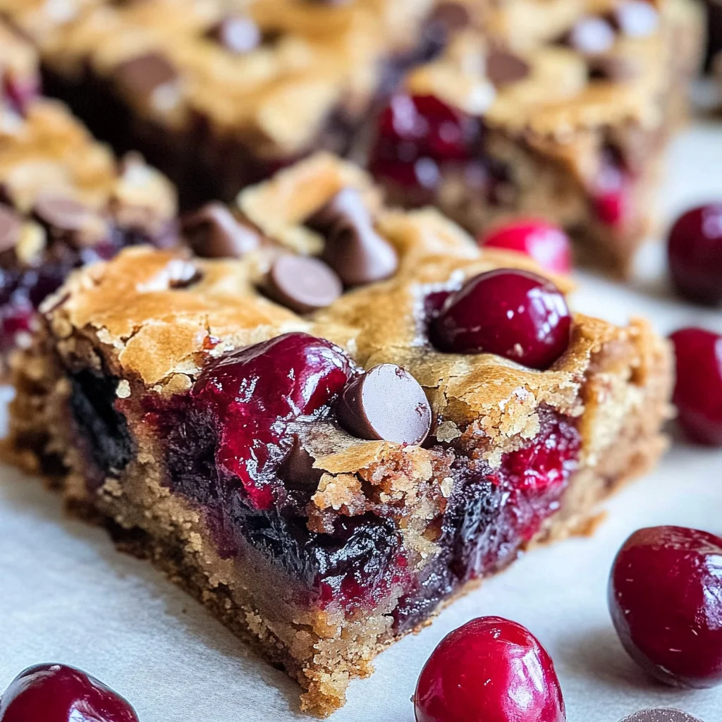 Chocolate Chip Cherry Bars