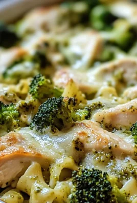 Creamy Pesto Chicken and Broccoli Pasta Bake