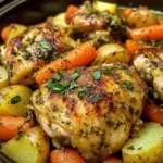 Crockpot Herb Chicken and Veggies