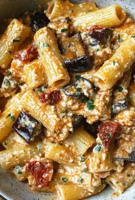 Eggplant and Sun-Dried Tomato Ricotta Pasta