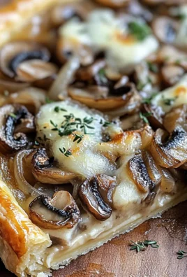 French Onion Mushroom Tart