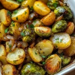 Garlic Brussels Sprouts Potatoes