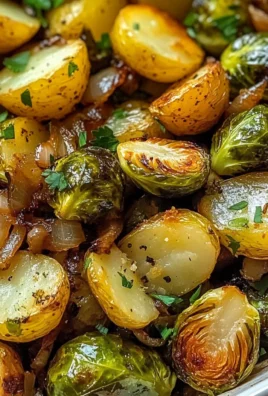 Garlic Brussels Sprouts Potatoes