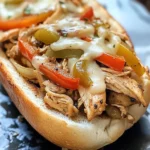 Healthy Crockpot Chicken Philly Cheesesteak Recipe