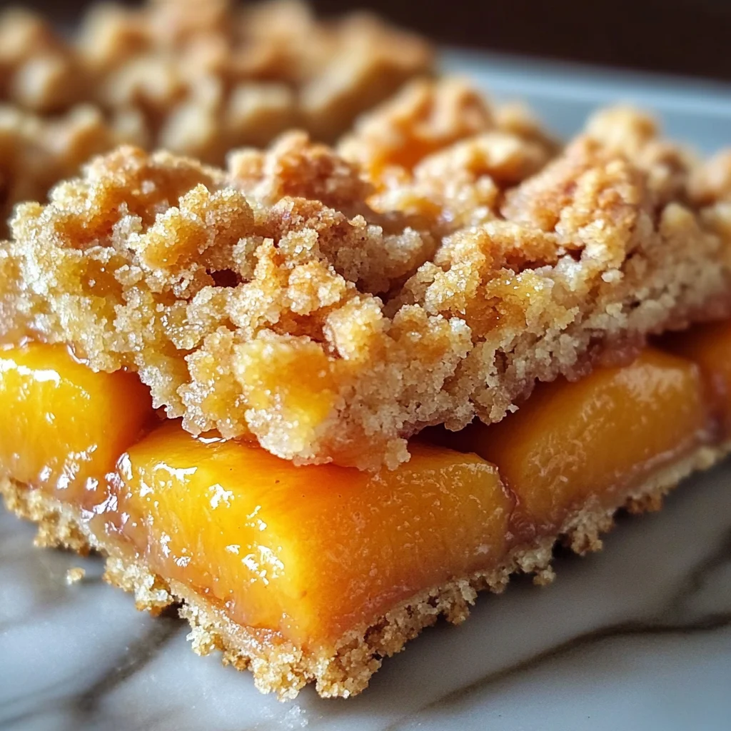 Heavenly Summer Peach Bars