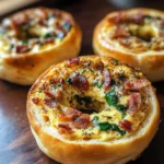 Quiche Stuffed Bagels