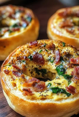 Quiche Stuffed Bagels