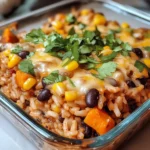 Rice and Bean Casserole with Sweet Potatoes