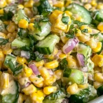 Street Corn Creamy Cucumber Salad