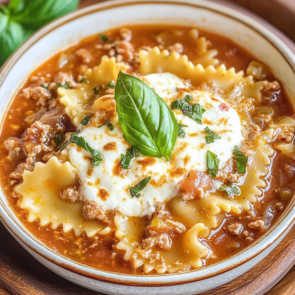 The Best Lasagna Soup