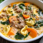 Creamy Sausage Tortellini Soup