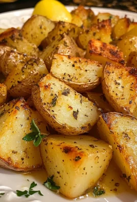 Greek Lemon Garlic Roasted Potatoes