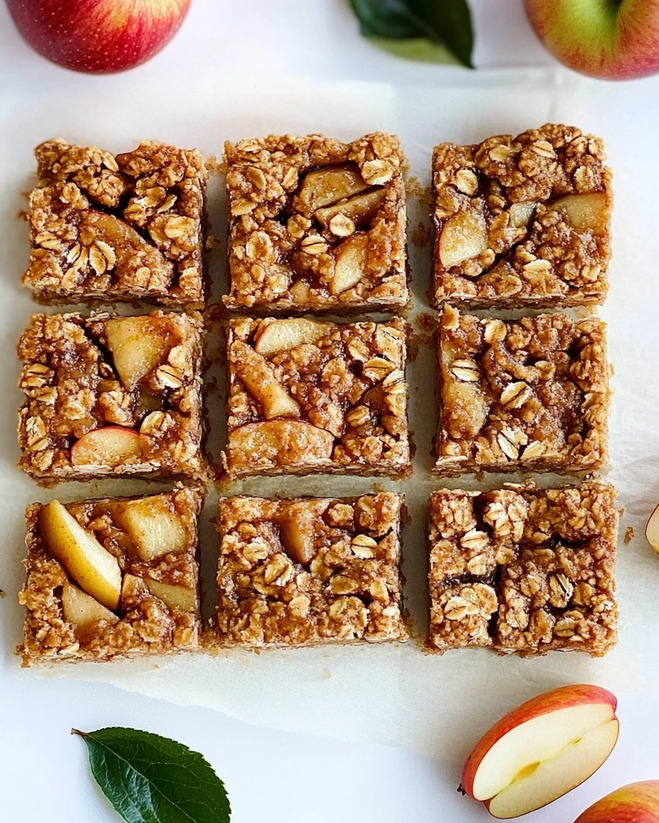 Apple Pie Oatmeal Bars
