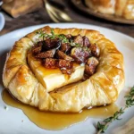 Baked Brie in Puff Pastry with Honey and Fig