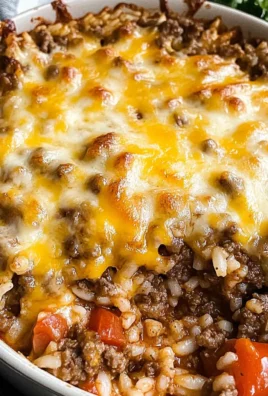 Cheesy Hamburger Rice Casserole