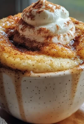 Cottage Cheese Cinnamon Roll Mug Cake