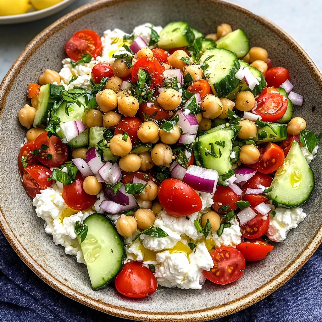 Cottage Cheese and Chickpea Salad