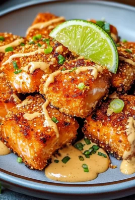 Crispy Bang Bang Salmon Bites