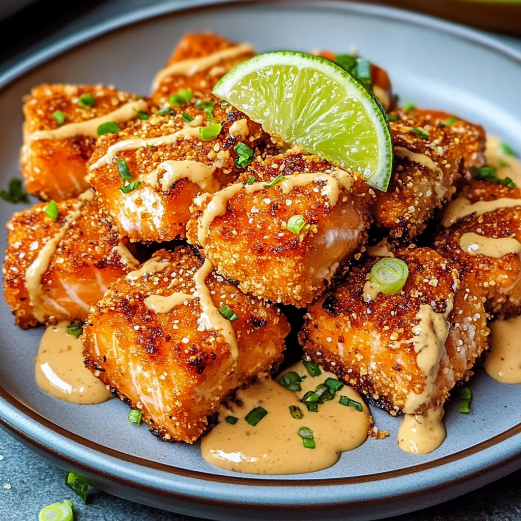 Crispy Bang Bang Salmon Bites