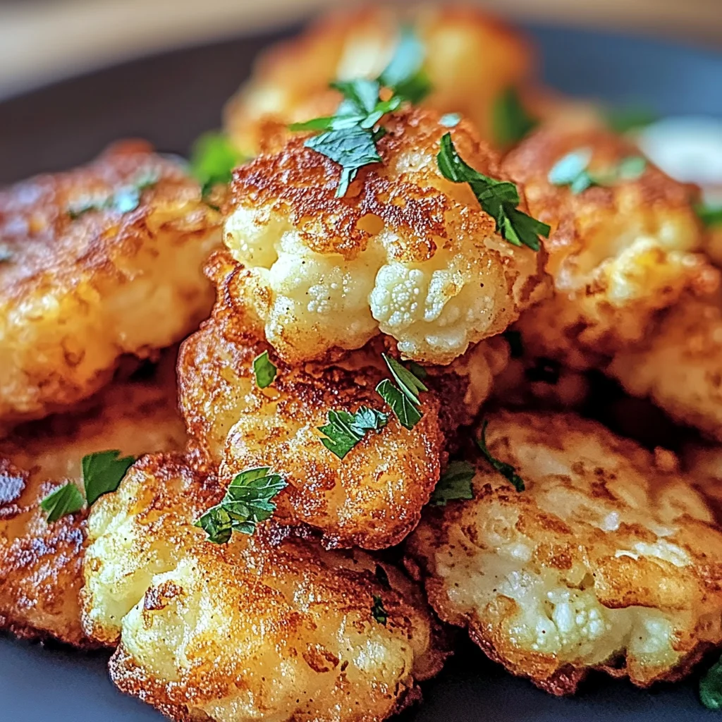 Crispy Cauliflower Fritters