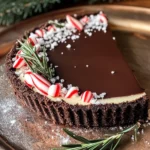 Dark Chocolate Peppermint Mousse Tart