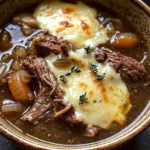 French Onion Beef Short Rib Soup