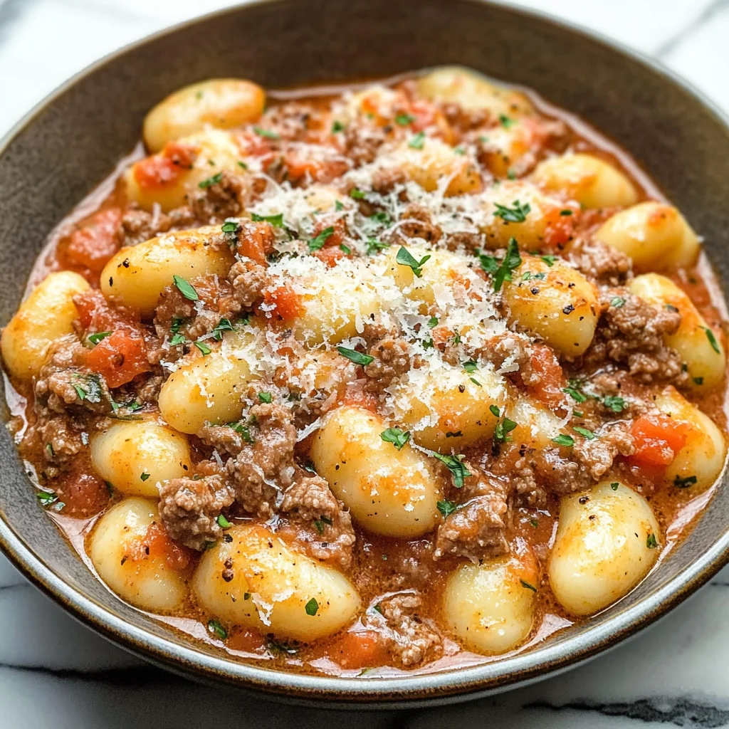 Ground Beef Gnocchi