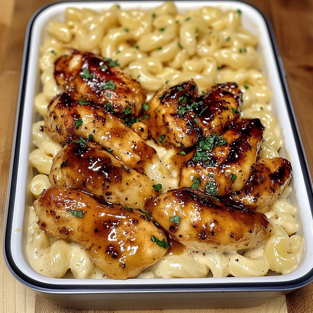 Honey Pepper Chicken Mac and Cheese