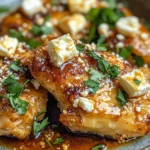 Hot Honey Feta Chicken Dish: A Deliciously Spicy and Savory Recipe