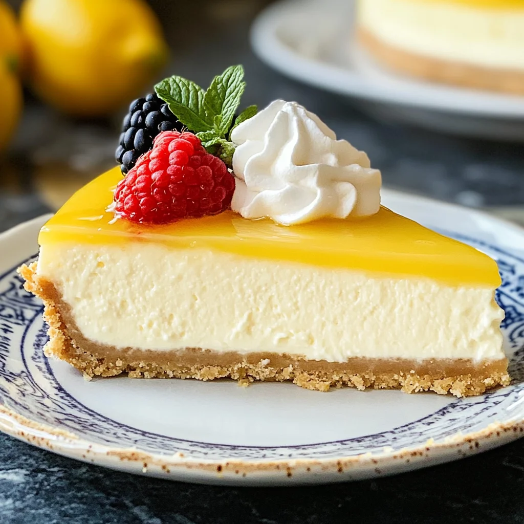 Lemon Cheesecake Delight Recipe is a must-try dessert!