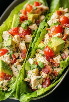 Light & Tasty BLT Chicken Salad Lettuce Wraps