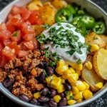 Loaded Potato Taco Bowl