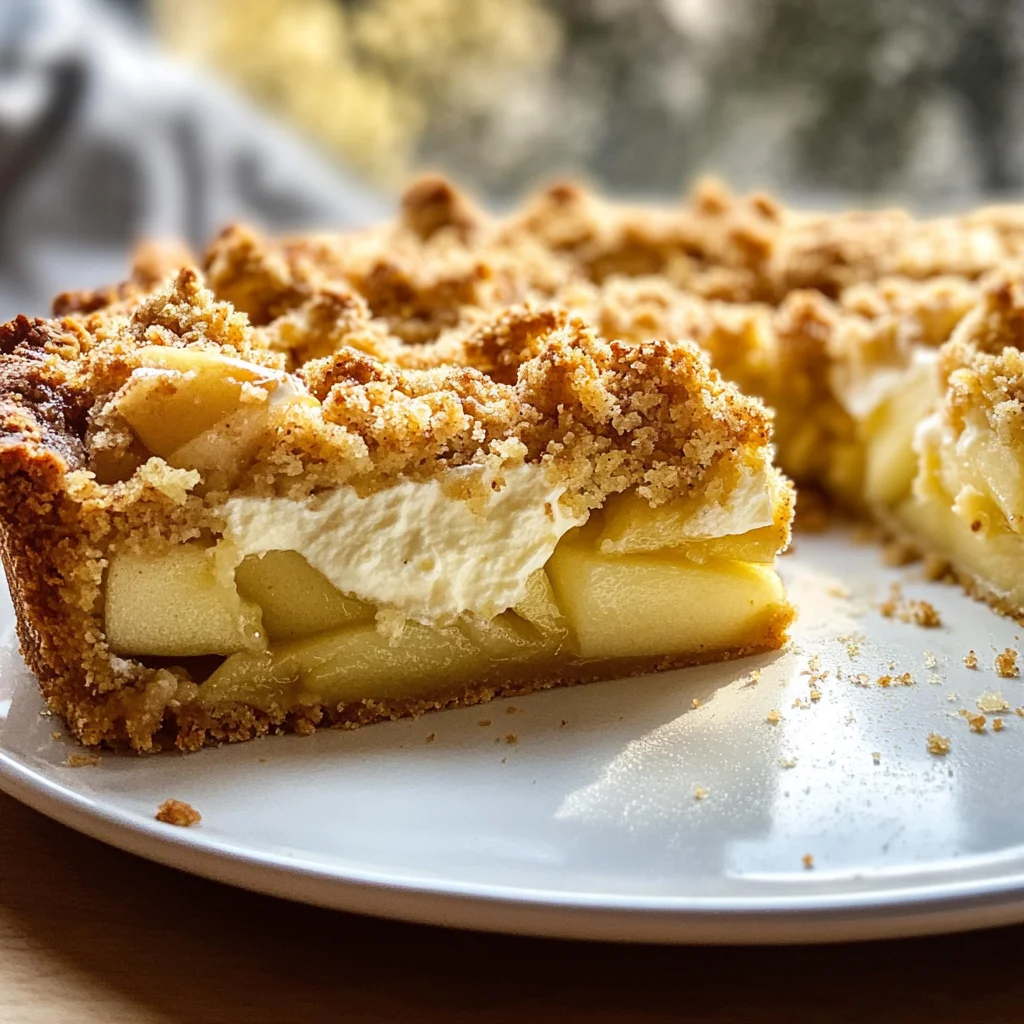 Mascarpone Apple Crumble Torta