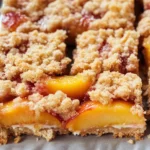 Peaches and Cream Crumble Bars