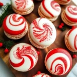 Peppermint Macarons