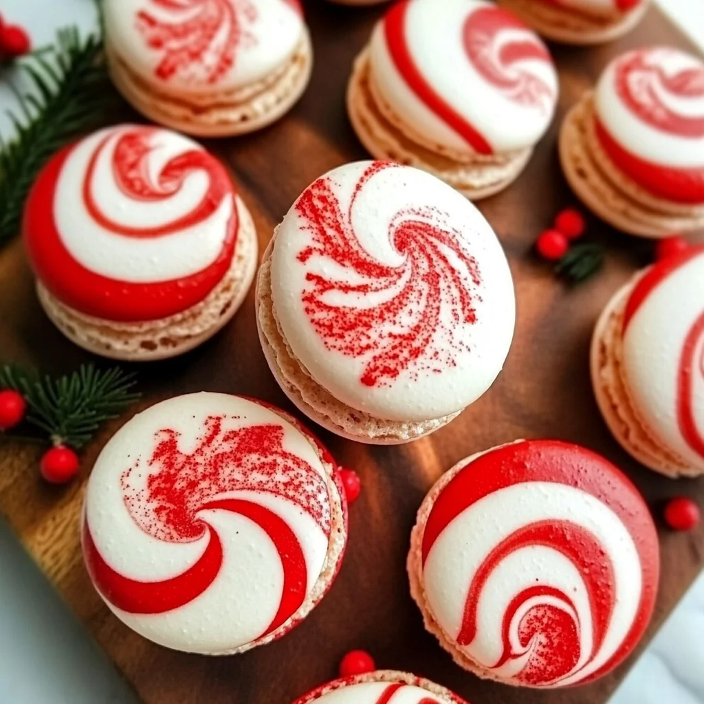 Peppermint Macarons