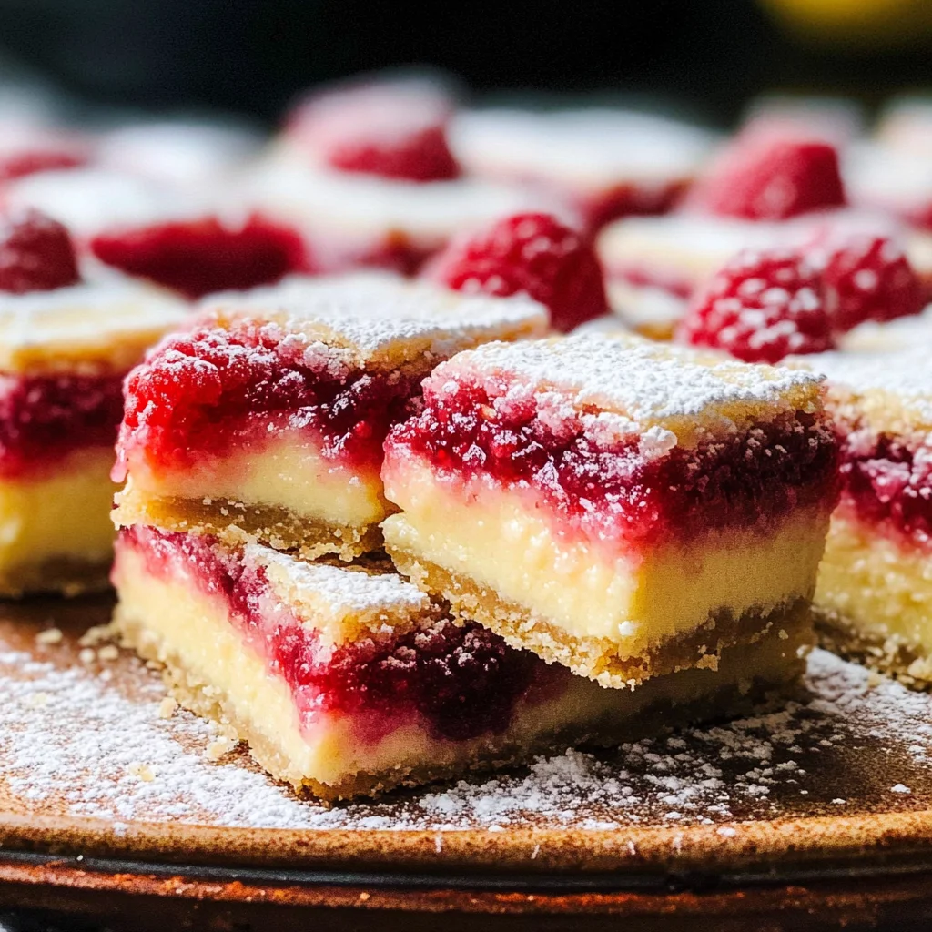 Raspberry Lemon Cheesecake Bars