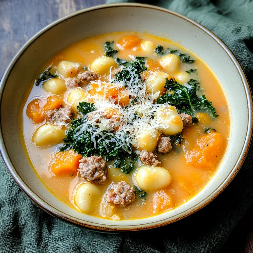 Savory Butternut Squash Gnocchi Soup